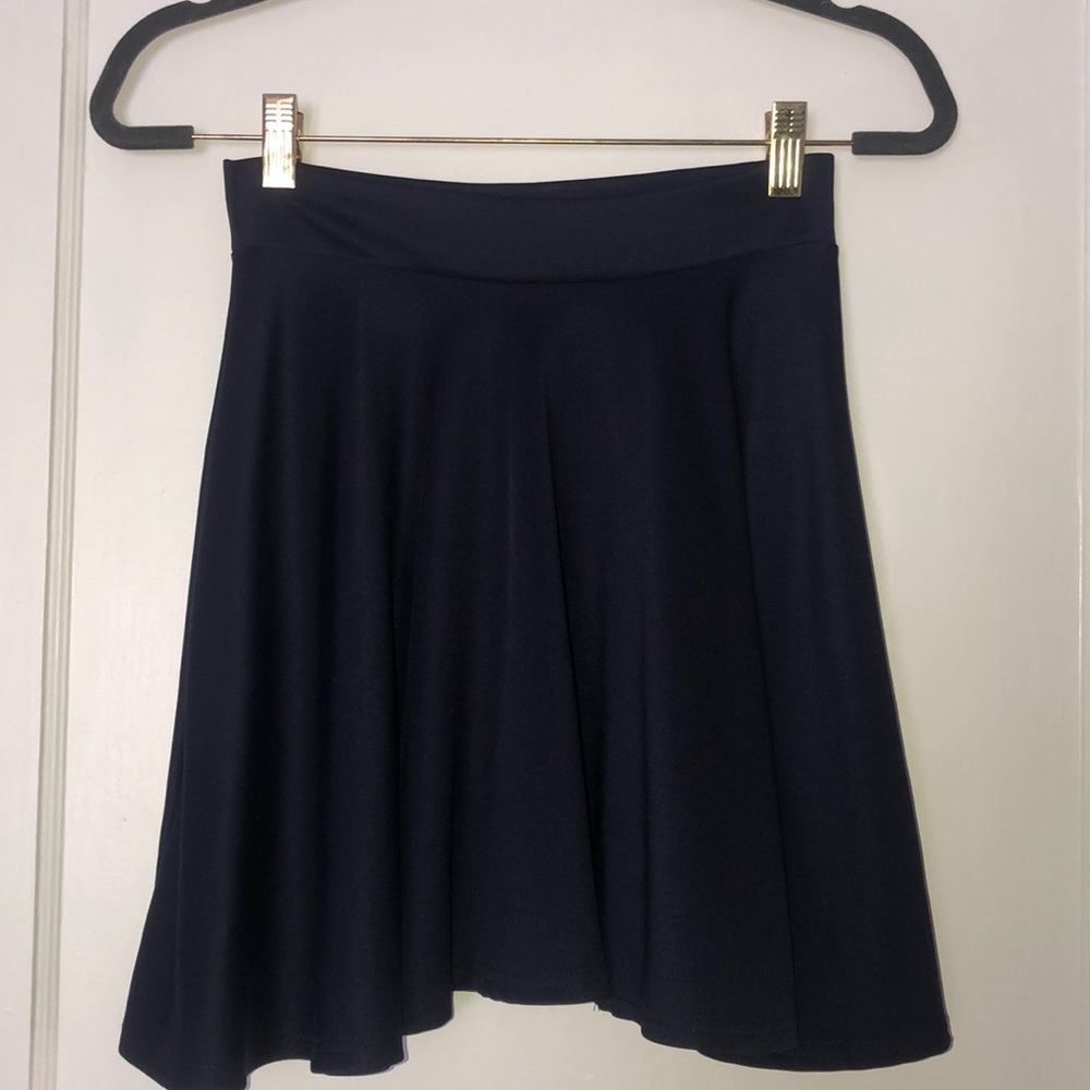 Navy skater skirt